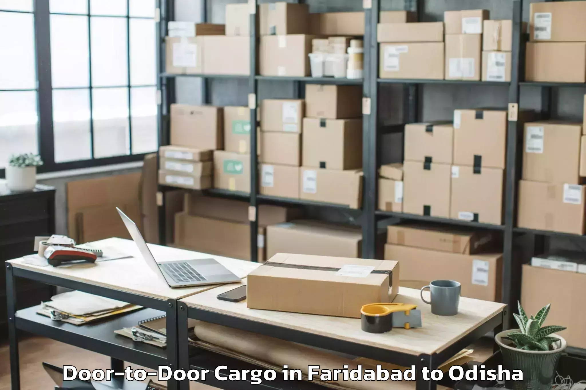 Quality Faridabad to Mancheswar Door To Door Cargo